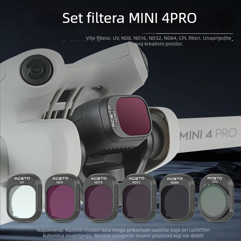 RCSTQ 1421200 Polarizacijski ND Filter Set za DJI Mini 4 Pro – OEM Obrada, Bajonet veličina: Drugo, Kompatibilno s Mini 4 Pro