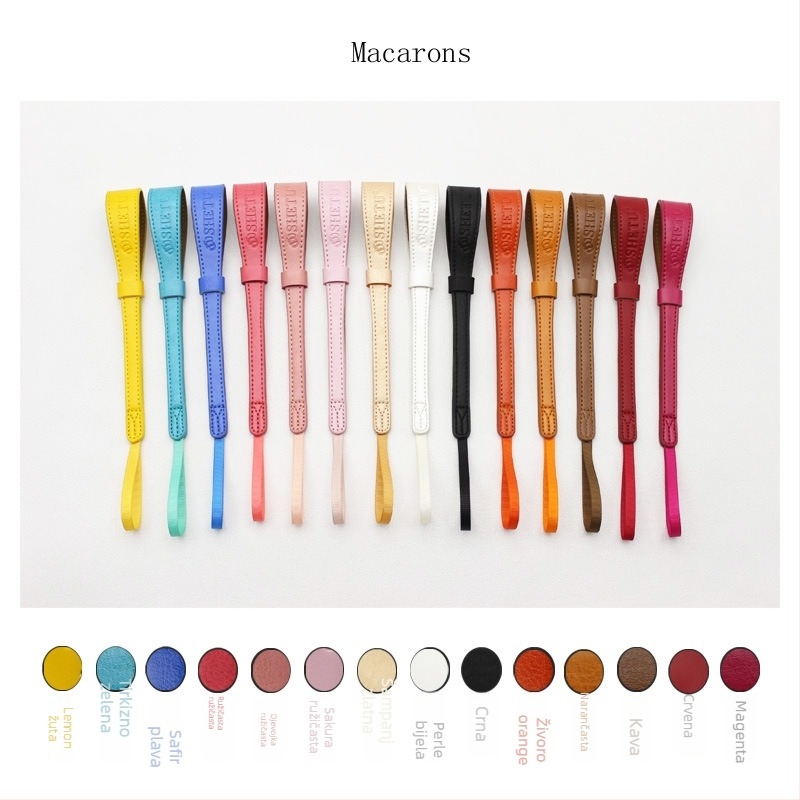 Remen za zapešće kamere – model Macaron, OEM obrada, kompatibilan s mikro SLR kamerama, pakiranje: OPP vrećica + Kraft kutija