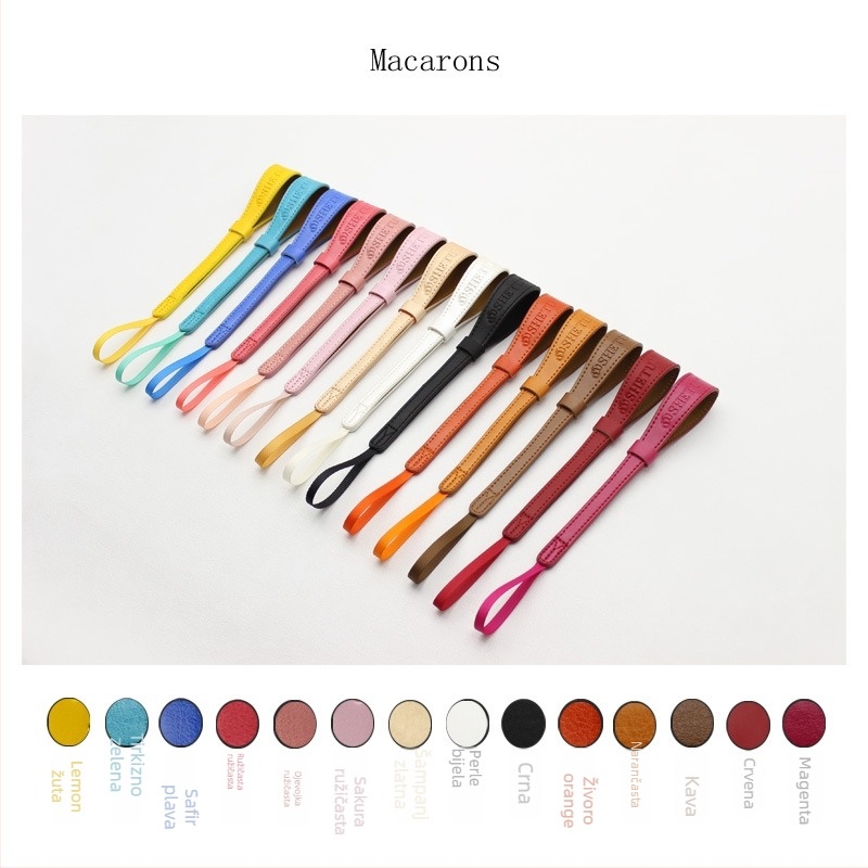 Remen za zapešće kamere – model Macaron, OEM obrada, kompatibilan s mikro SLR kamerama, pakiranje: OPP vrećica + Kraft kutija