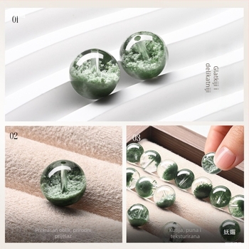 DIY Set za Narukvicu od Kristalnih Perlica — Green Ghost Kristal, Seiko Obrada, Unisex Geometrijski Oblik, Podrijetlo Brazilija