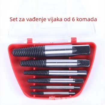 Set za vađenje slomljenih vijaka – 5/6-dijelni, alatni set za kućnu upotrebu