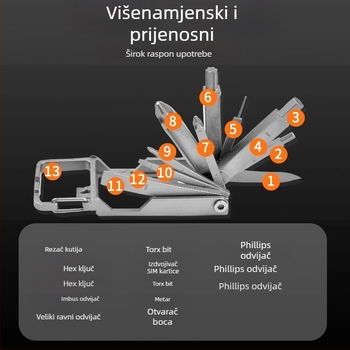 13-komponentni set alata za demontažu za mobitele i naočale – 420 nehrđajući čelik, kućna upotreba