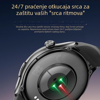 Jianwei pametni sat – praćenje otkucaja srca, krvnog tlaka i zasićenja krvi kisikom; praćenje sna, brojač koraka