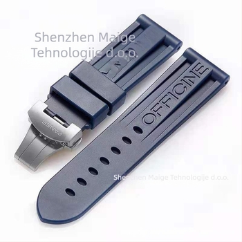 Gumeni kaiš za sat s leptir kopčom za Panerai PAM00359 - ljeto 2025