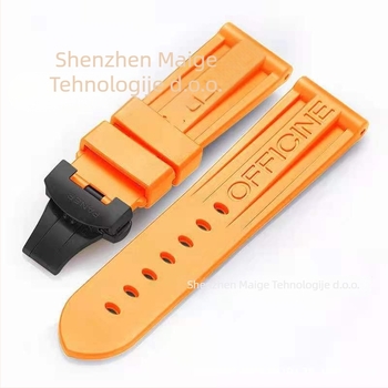 Gumeni kaiš za sat s leptir kopčom za Panerai PAM00359 - ljeto 2025