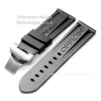 Gumeni kaiš za sat s leptir kopčom za Panerai PAM00359 - ljeto 2025