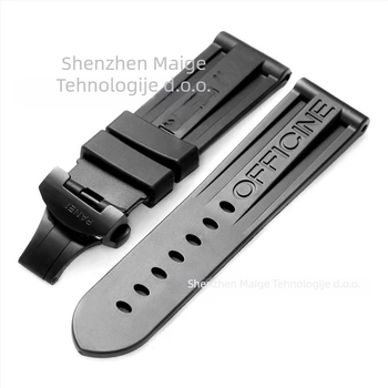 Gumeni kaiš za sat s leptir kopčom za Panerai PAM00359 - ljeto 2025