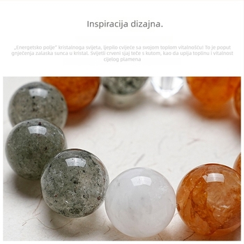 Narukvica s kristalom (Bez bočnih kamenčića, Bakarna legura, Proljeće 2025, Kineski stil)