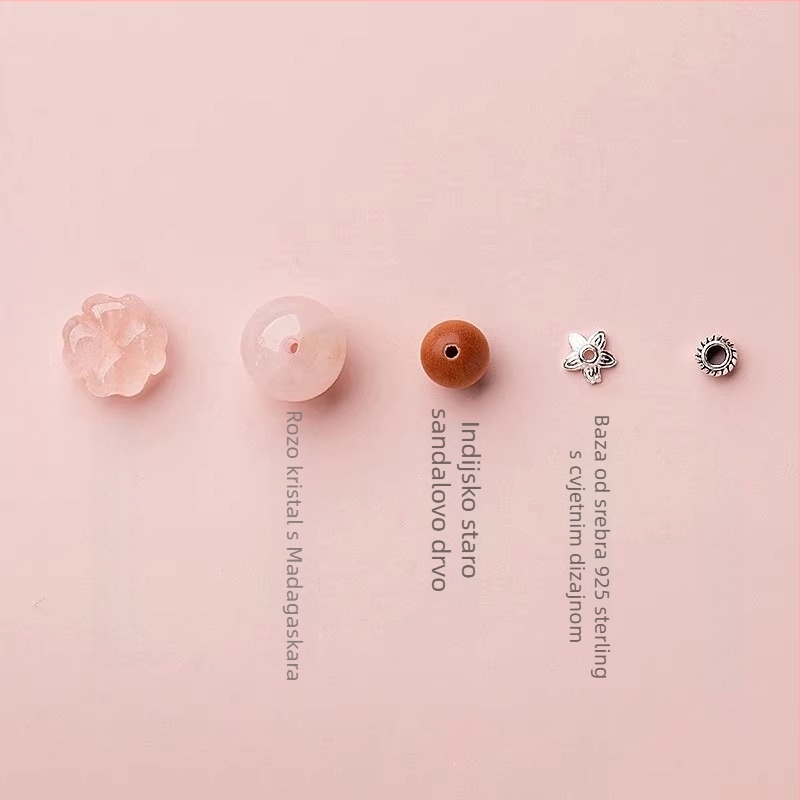 Narukvica s praškim kristalom, romboidni rez, ženski stil kineskog vjetra, elektroplatiranje, brend Badu