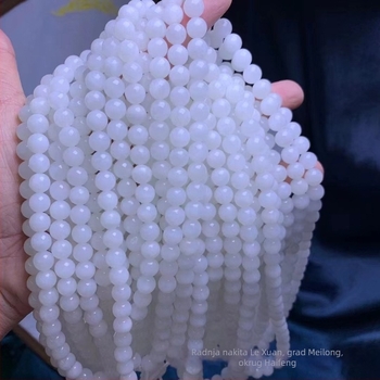 Narukvica s 108 Buddha perle Hetian jade, prirodna izrada, geometrijski oblik, čistoća VS, individualno pakiranje