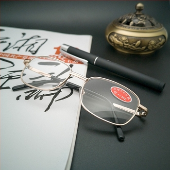 Čitajući naočale, metalni okvir, staklaste leće, puni okvir, za muškarce s malim licem, poslovni stil