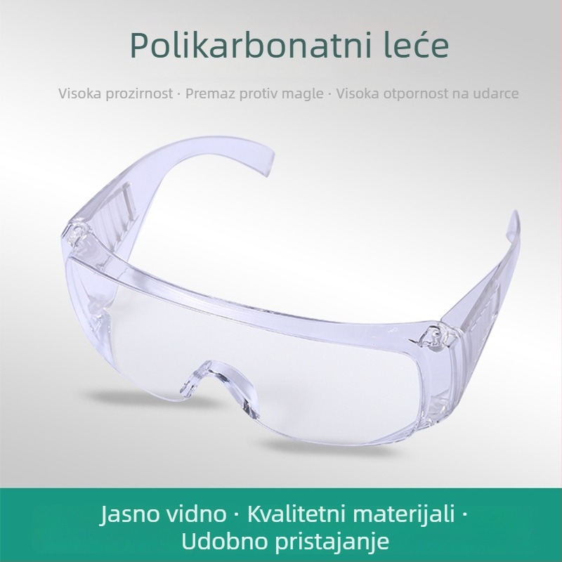 Laboratorijske zaštitne naočale, PC materijal, model Blinds, EN166 CEZ87.1, zaštita očiju, otporne na udarce