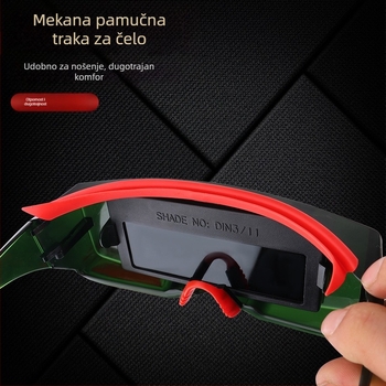 Zaštitne naočale za zavarivanje s automatskim zatamnjenjem i maska za zavarivanje; Marke: Prepared; Serija: Protective goggles; Automatsko zatamnjenje leće; UV blokiranje: 1; Nisu kompatibilne s naočalama