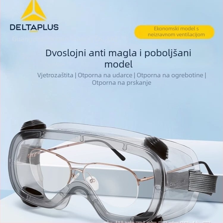 Delta 101124 zaštitne naočale, PC leće, podesivi okvir, protiv prskanja i magljenja