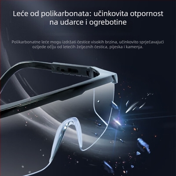 Zaštitne naočale SG-71003, marka Bds/shield, PC materijal, otporne na udarce