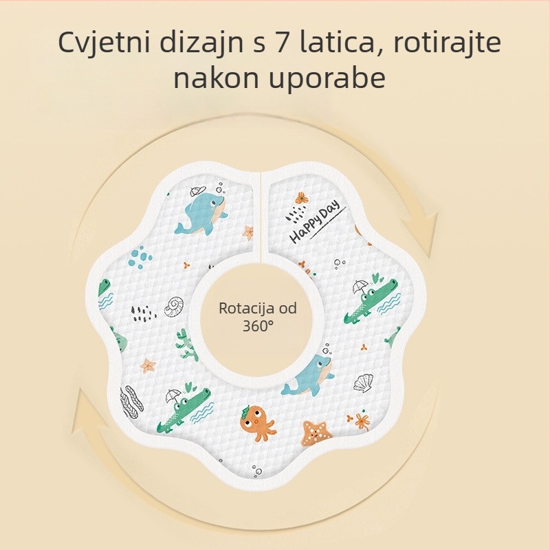 Jednokratna vodootporna bebina podloga od netkane tkanine s crtanim uzorkom, pogodna za novorođenčad (0–1 godina)