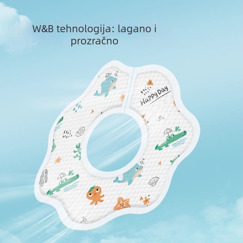 Jednokratna vodootporna bebina podloga od netkane tkanine s crtanim uzorkom, pogodna za novorođenčad (0–1 godina)