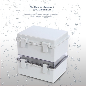 Vodootporna ABS kutija za razvodne spojeve za vanjsku upotrebu, visok stupanj brtvljenja