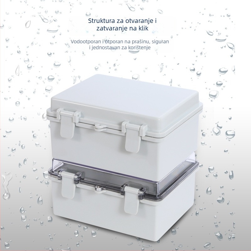 Vodootporna ABS kutija za razvodne spojeve za vanjsku upotrebu, visok stupanj brtvljenja