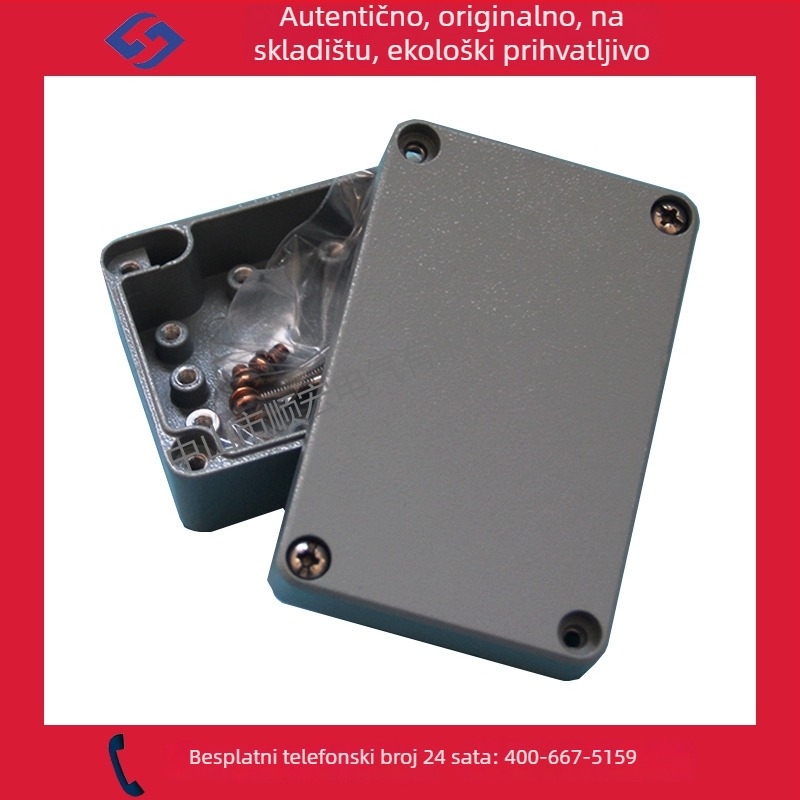 LV1106 Lijevano aluminijska zatvorena kutija za spojeve, vodootporna, otporna na udarce, EMI zaštita
