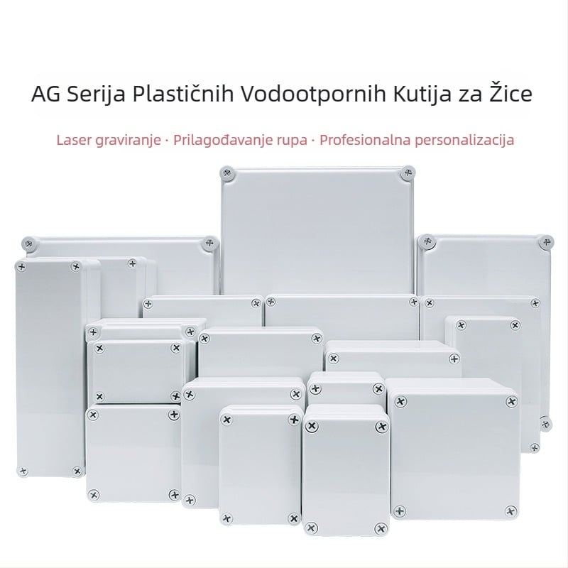 Plastična vodootporna kutija za spojeve IP67, namijenjena električnim instrumentima