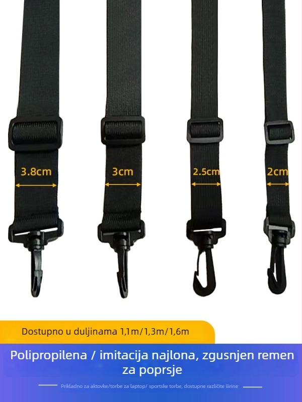 Najlonska naramenica za torbe, crossbody/alat torba naramenica, višenamjenska naramenica za prtljagu