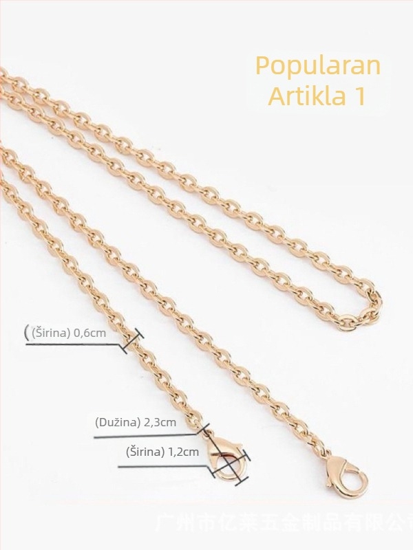 Metalni kaiš za torbu - zamjena za crossbody, gradski minimalistički stil, proljeće 2025