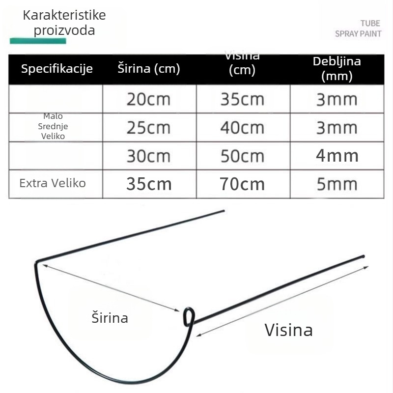 Željezni stalak za cvijeće — podni, jednostavan stil, mehanička izrada
