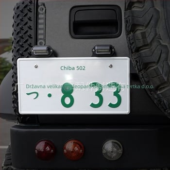 Stražnji okvir za registarsku pločicu za Jimny JB74, aluminijska legura, držač rezervnog kotača
