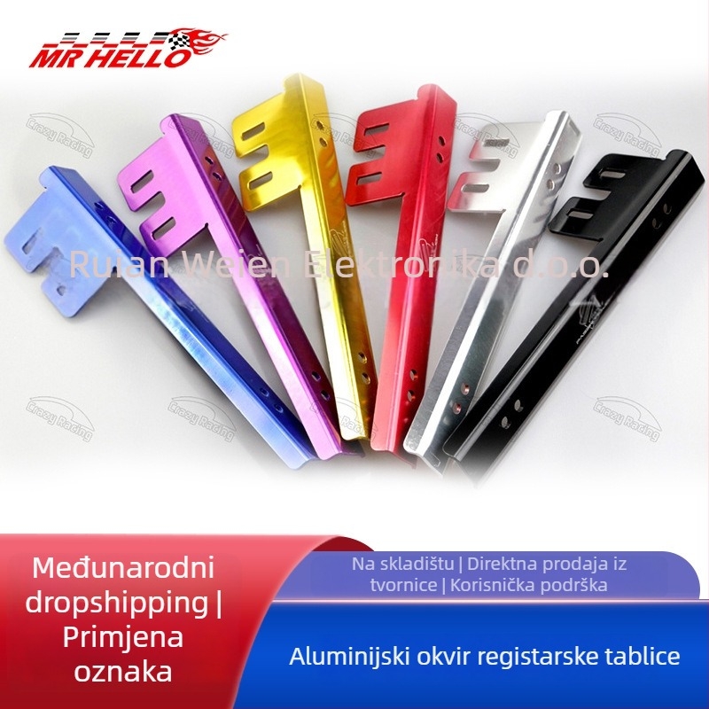 Honda pretvarački okvir za registarsku pločicu — aluminijska legura, mrhello