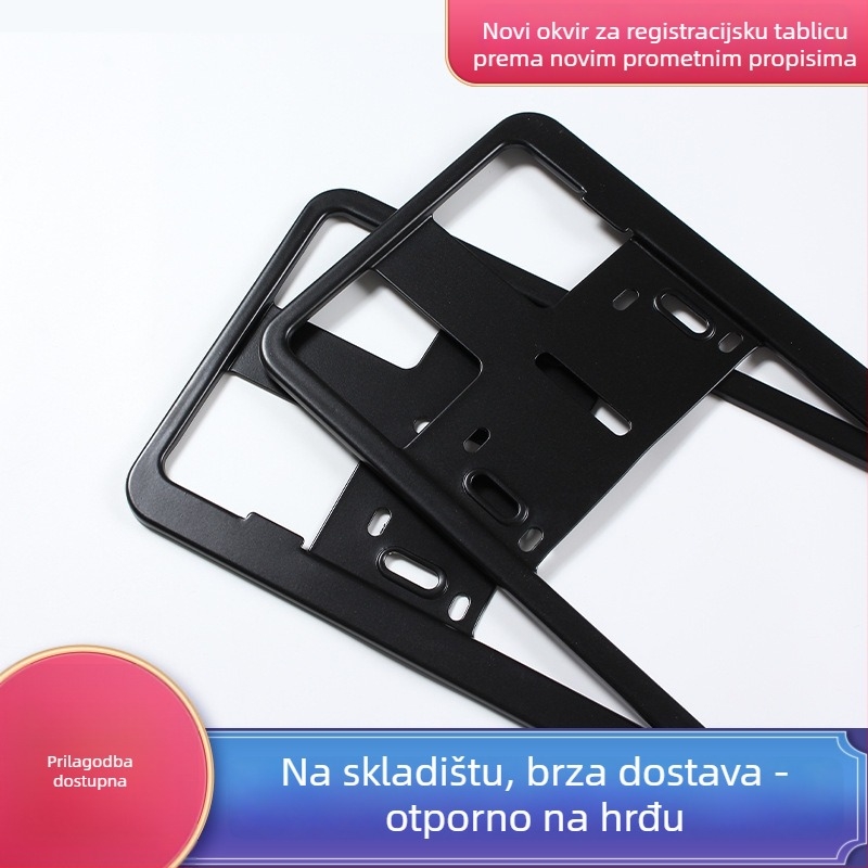 Shunqi univerzalni okvir za registarsku pločicu od legure, model 1015, dodatak br. 1015