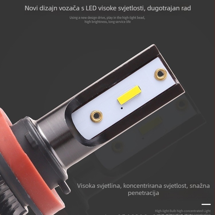 Auto LED svjetla Green Lemon 35W DC9-16V IP68 6000lm aluminij