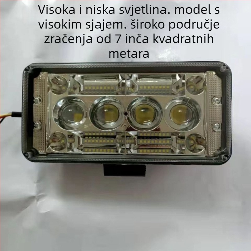 LED reflektor za vozila kamioni i SUV s funkcijama spot i flood, IP68, 100W, 12-80V, 10000 lm, model JGP001-4