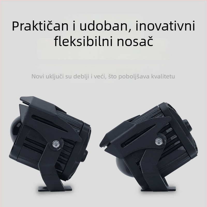 60W 12-37V LED prednja svjetla za maglu s kondenzatorskom lećom, kućište od avionskog aluminija, veliki čelični reflektor, za motocikle/off-road/pikap, vijek trajanja 5000 sati
