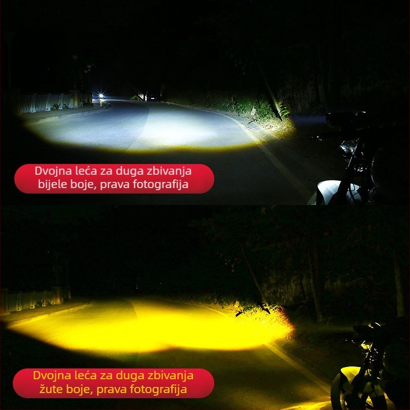 60W 12-37V LED prednja svjetla za maglu s kondenzatorskom lećom, kućište od avionskog aluminija, veliki čelični reflektor, za motocikle/off-road/pikap, vijek trajanja 5000 sati