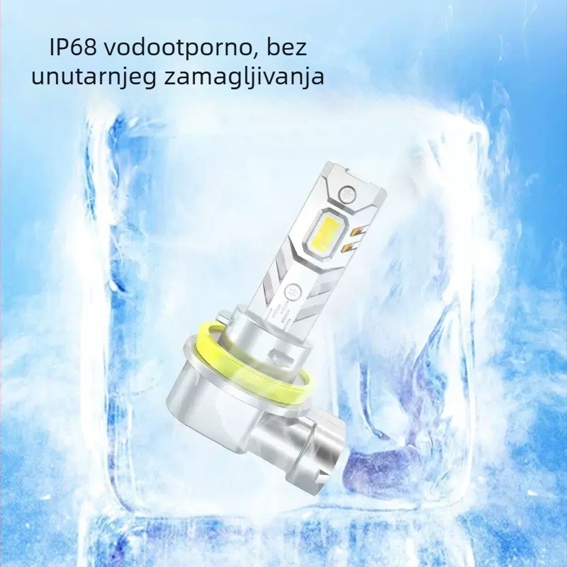 Z6 LED prednja svjetla za automobil s integriranim LED-om, mini Plug-In za H1/H7/H11/H4, 6000K, 60W, IP68, 6000 lm