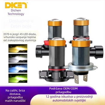 H11 LED prednje maglenke s lećom za automobil – visoka jasnoća, 2000-3500 lm, 12V, IP68