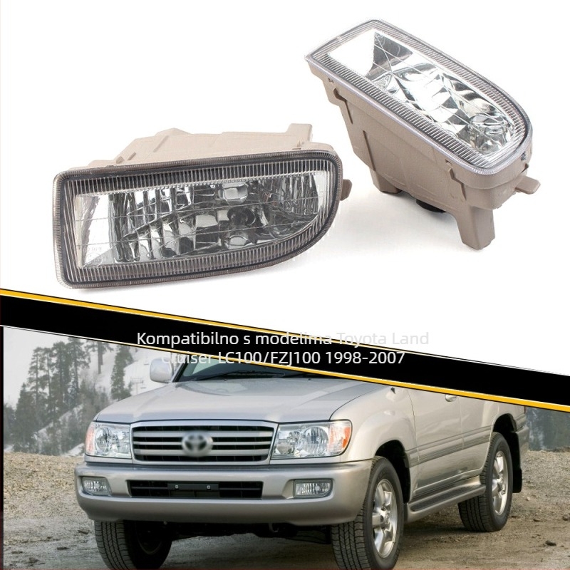 Prednji kućište za svjetlo magle za Toyota Land Cruiser LC100/FZJ100 (1998–2007) – 12V, halogenski, 51W, 4300K; modeli 81221-60031, 81211-6011