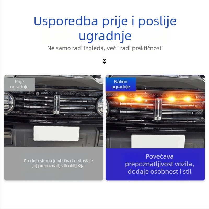 Tacoma LED žuto svjetlo rešetke, dnevno svjetlo DRL 16-19