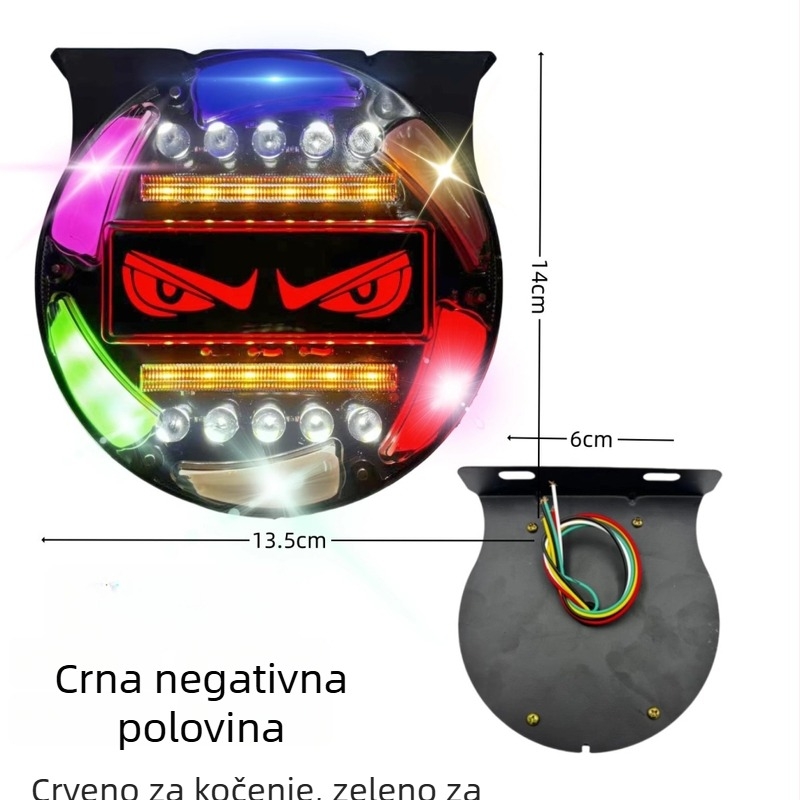 LED zadnja upozoravajuća svjetla za kamione i prikolice, vodootporna, 24V, 15W