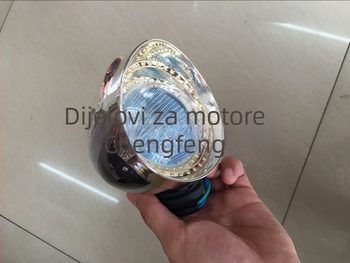Harley Crystal Storm Prince Prednje svjetlo magle za motocikl – plastika, 12V, 10W, s žaruljom, kuglični konektor
