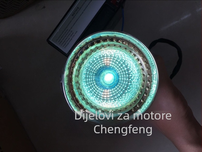 Harley Crystal Storm Prince Prednje svjetlo magle za motocikl – plastika, 12V, 10W, s žaruljom, kuglični konektor