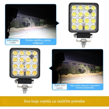 LED svjetlo za bagru – 48W, 12-24V, IP67, 6500K, 100000h