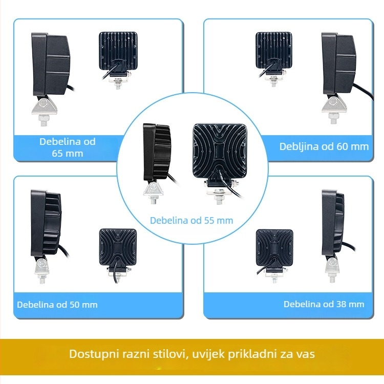 LED svjetlo za bagru – 48W, 12-24V, IP67, 6500K, 100000h
