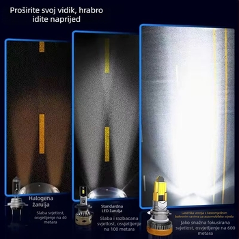 Prednje LED svjetlo automobila, integrirani dizajn, snaga 80–90W, 12V, LED izvor svjetla, niski snop