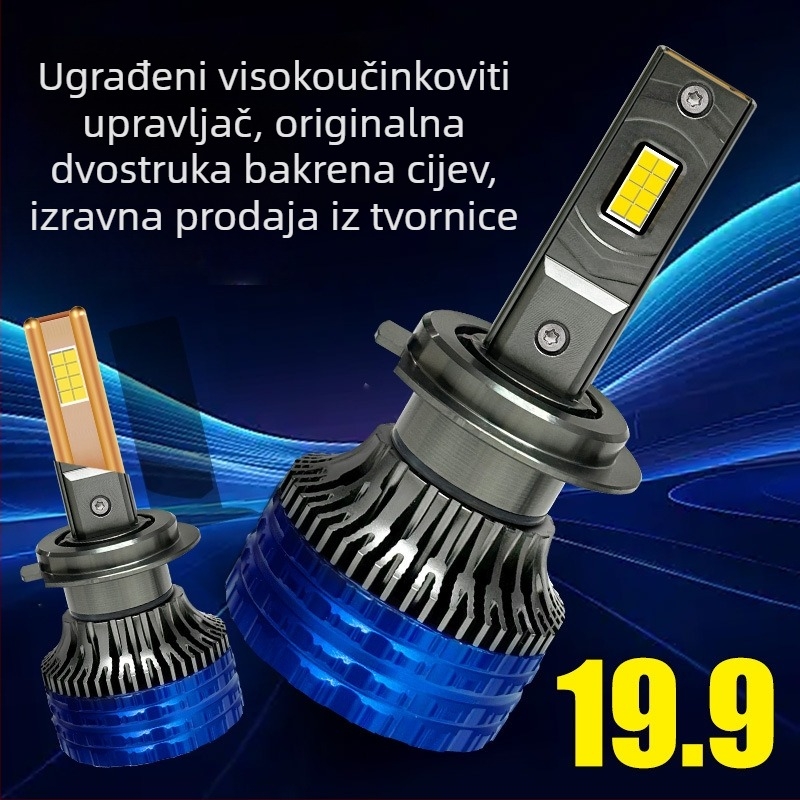 Sun Star Eye LED prednje svjetlo za auto, H1/H7 niski snop, H4/H11 CSP3570 visoke snage, 8800LM, 12V, IP68