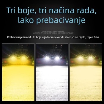 LED prednja svjetla za automobil, 48W dual, 9–36V, IP68, 4000 lm, Univerzalna kompatibilnost