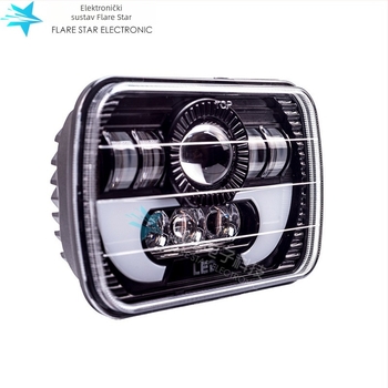 Kamionske četvrtaste prednje svjetla s integriranim visokim i niskim snopom, 90W, 9-32V, 3500lm, IP67, model Yx-jp-123
