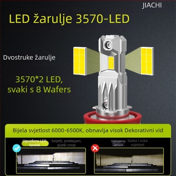 H1 LED prednja svjetla za auto - izravna plug-in instalacija, 16W, 12V, 3600lm/par