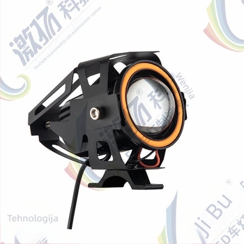 Motocikl LED prednja svjetiljka s vanjskom lećom – Model U7, 8W, 12-80V, 1000LM, IP67